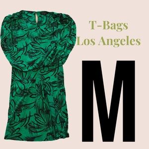 Medium T Bags LA Green & Black Dress